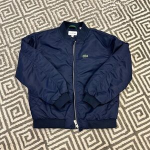 Unisex Lacoste Fall - Midweight Bomber Jacket-Navy